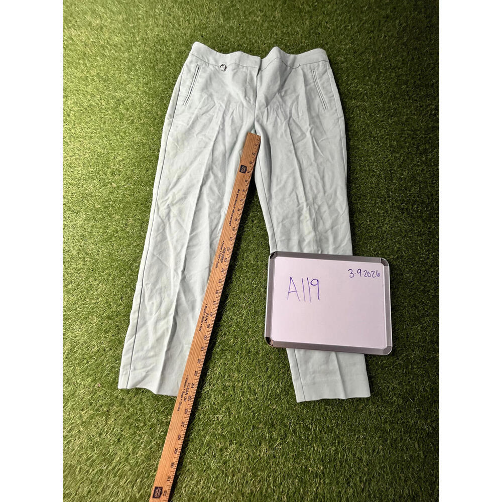 Adrianna Papell Women's Light Green Dress Pants Size 10 US